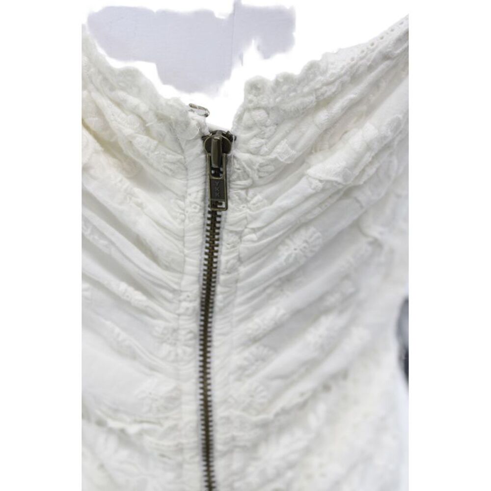 Ulla Johnson Women Wrap Dress White One Shoulder Midi Cotton Size 2 - Picture 4 of 7
